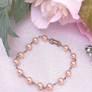 Vtg Faux Pearl Bracelet
